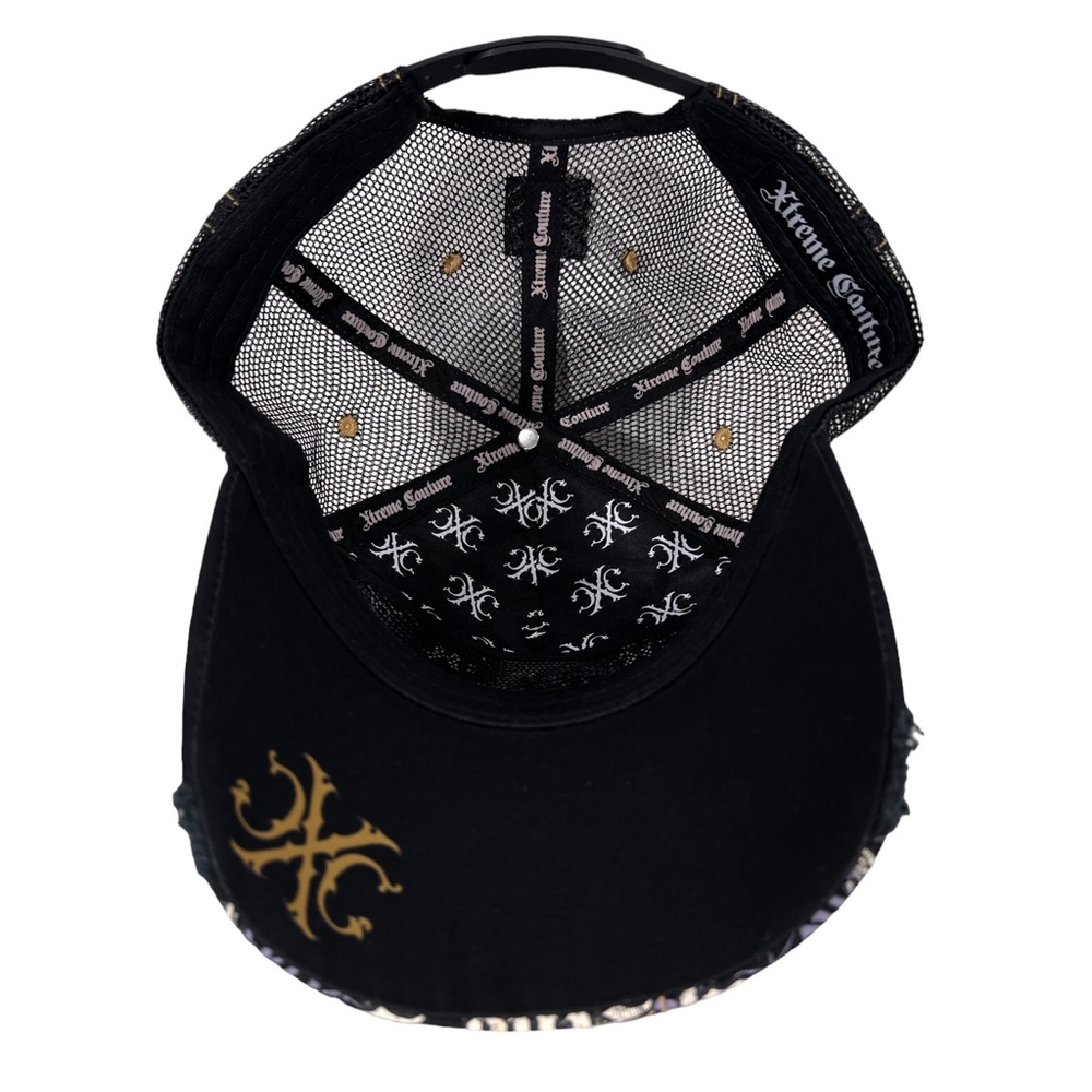 Xtreme Couture By Affliction Men's Trucker Hat Truth Style Biker Tattoos - Picture 3 of 6